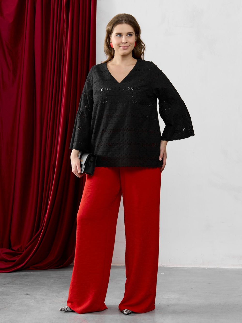 Блузка Милица-2 Виотекс ЧЕРНЫЙ -5