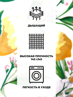 Пододеяльник 175х210 2-спальный Бязь Хлопок Красно-зелёная клетка