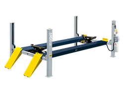 A465E Подъемник четырехстоечный, 6,5 т. с увеличенной длиной платформы для слесарных работ (Серый)