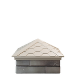 Колпак полимеркомпозитный Everest 390*390 (1,5 кирпича) бежевый