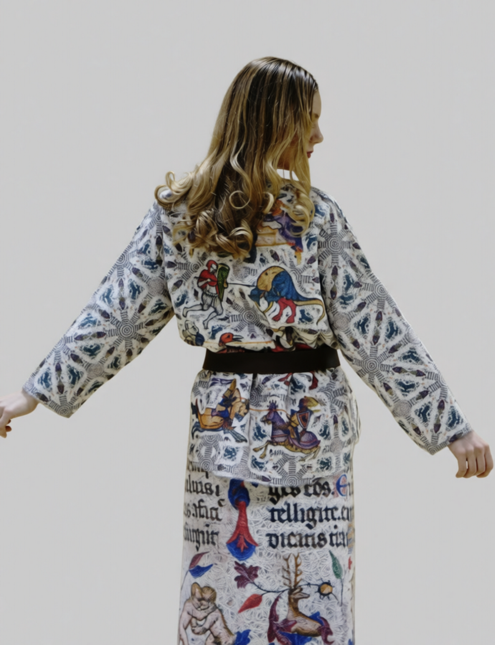 Шерстяной свитер "Латтрелла", по мотивам Псалтири Латтрелла (14 век)