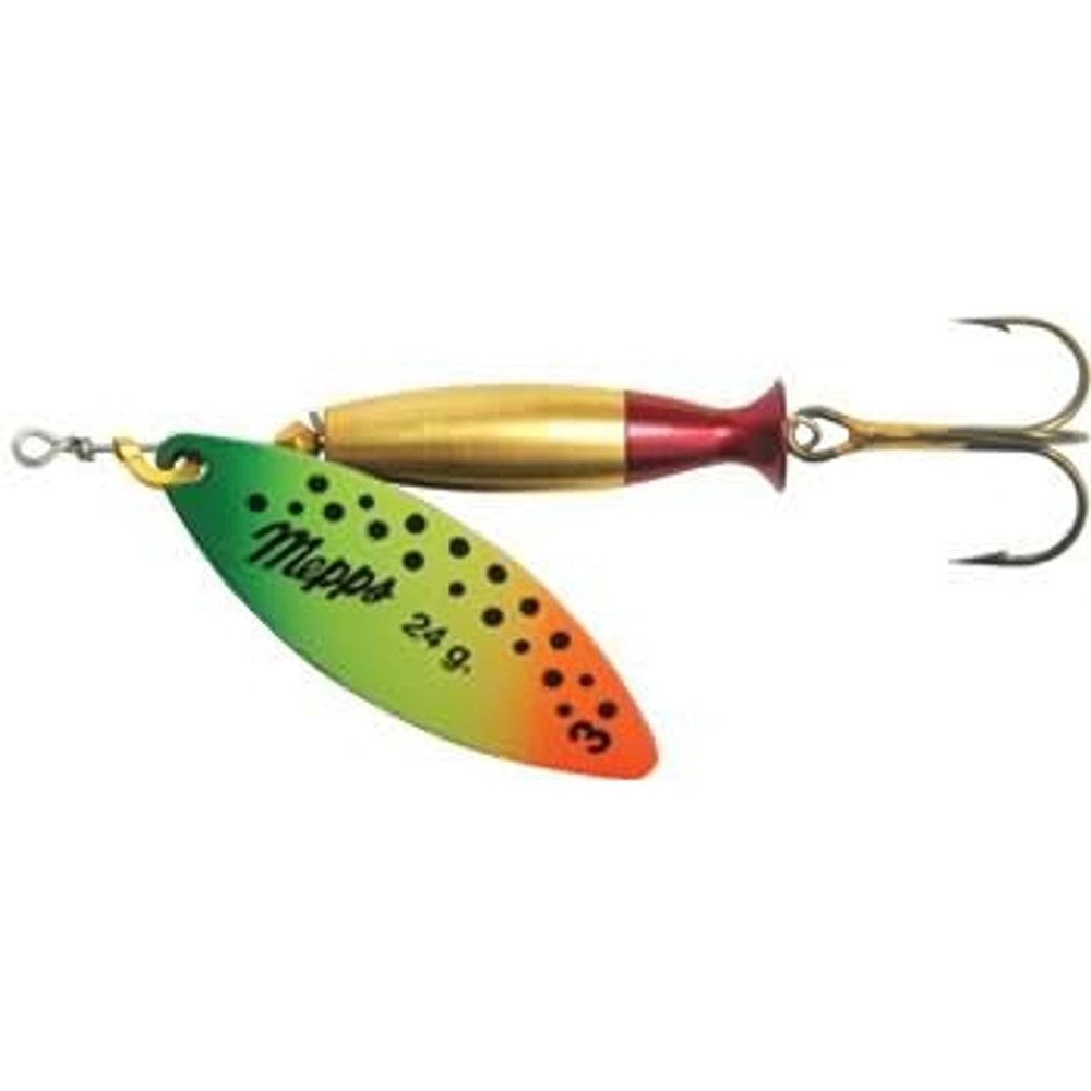 Блесна вращающаяся Mepps AGLIA LONG HEAVY, 2, Gold/Tiger