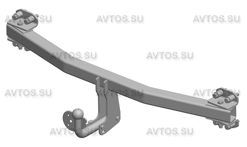 Фаркоп AvtoS для VOLKSWAGEN TOUAREG (2003-2010) с универсальной электрикой Smart(блок) и сертификатом в комплекте, арт.(VW 20+smart)