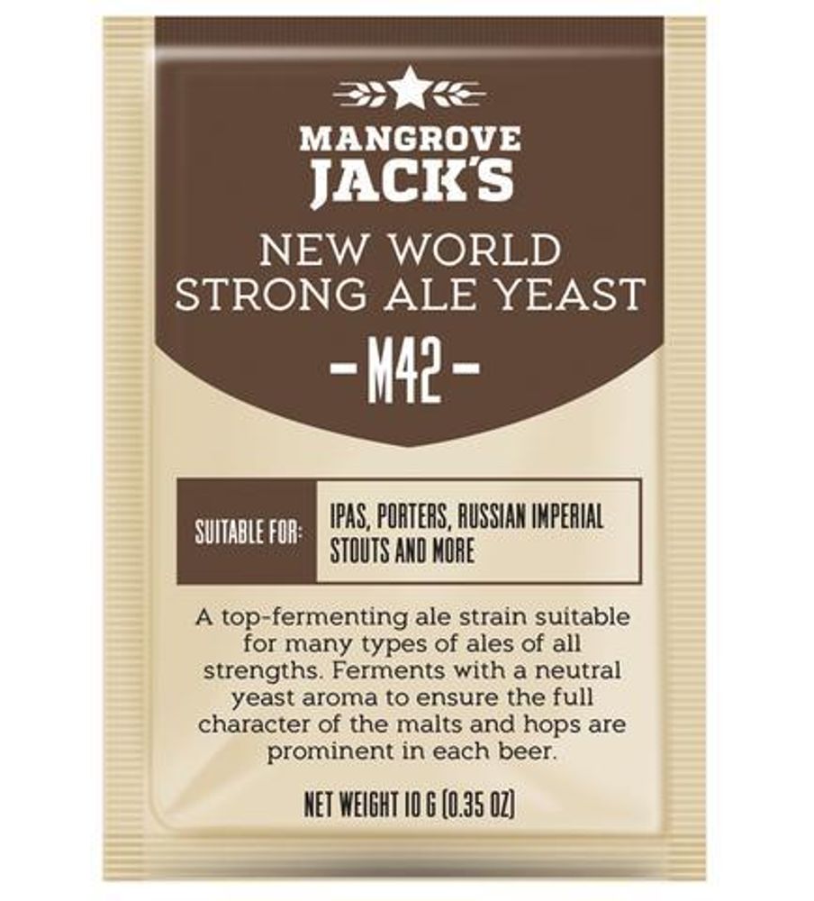 Дрожжи Mangrove Jack&#39;s &quot;New World Strong Ale M42&quot;, 10 г