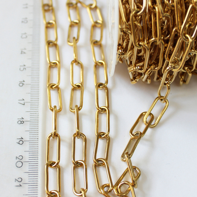 Цепь люкс позолота 17х5мм (10СМ)