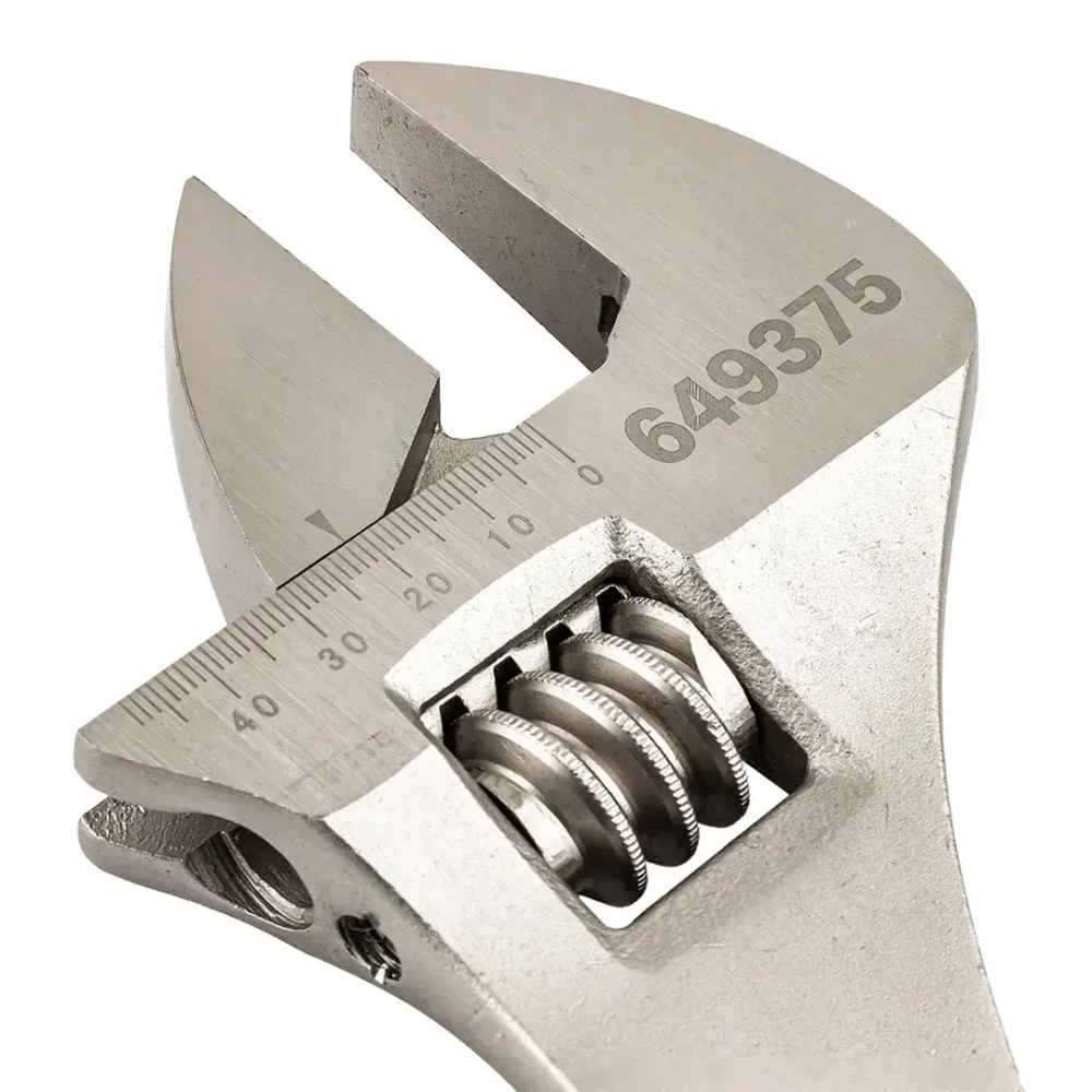 Ключ разводной RF-649375 Profi CRV 15"-375мм (захват 0-45мм), на пластиковом держателе ROCKFORCE