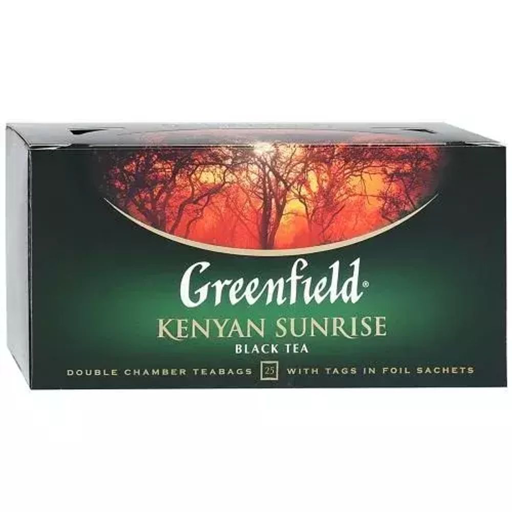 Чай черный Greenfield, Kenyan Sunrise, 25 пак
