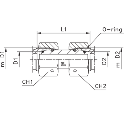 Соединение PNN DL12 18х1.5 DL08 14х1.5