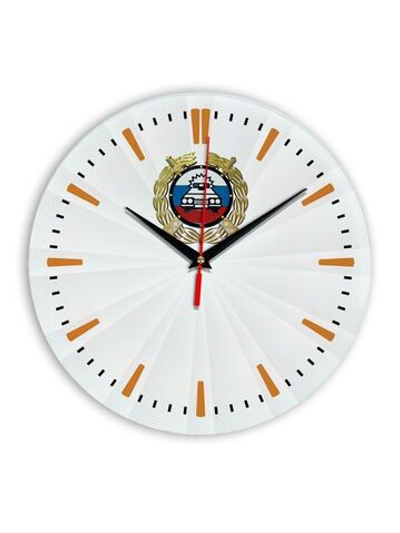 Настенные часы "Эмблема ГИБДД 43" Декор для дома, подарок