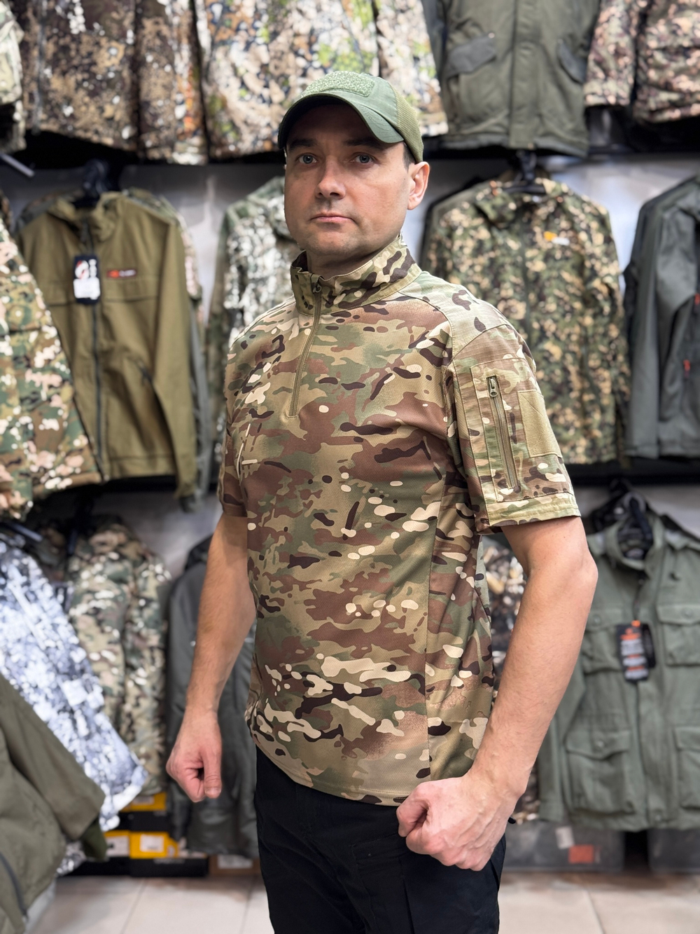 Футболка мультикам с воротом