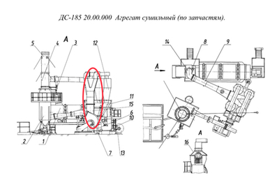 ДС-158 20.00.080 Газоход (от блока циклонов к дымососу)