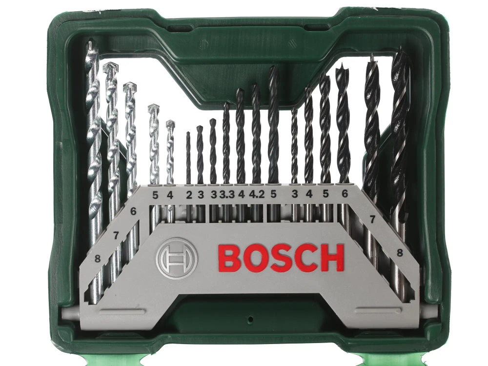 Набор бит и свёрл BOSCH X-Line 103543186147, кейс, 33 элемента, 1/4", 2-8 мм