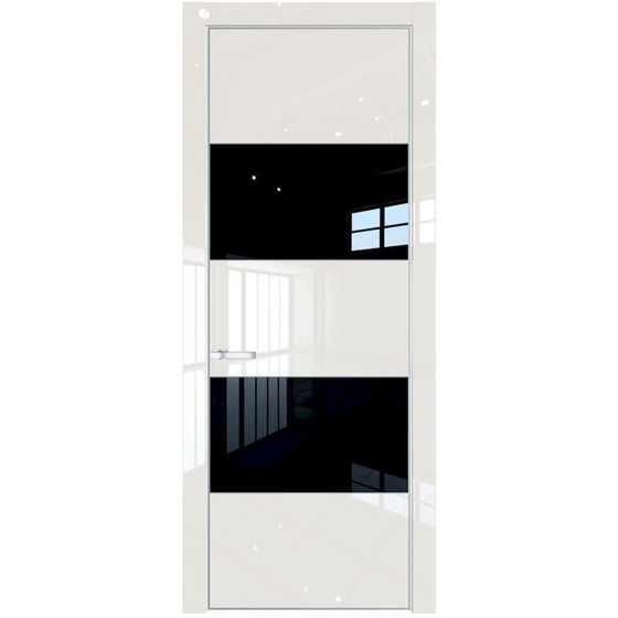 Profil Doors 22LA магнолия люкс профиль серебро стекло чёрный лак