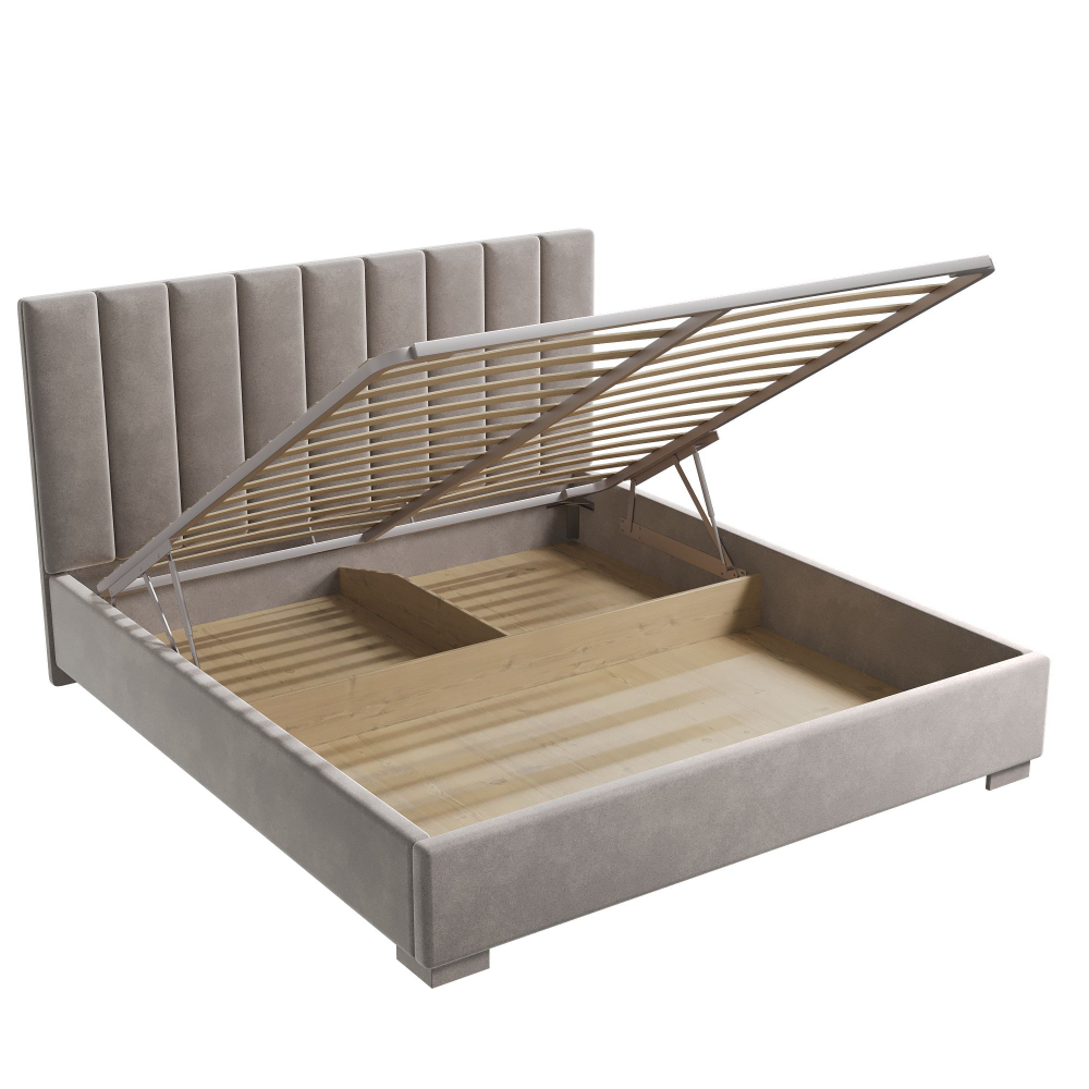 Кровать двуспальная, 180х200 Беатрис светло-бежевый