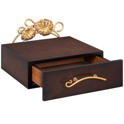 Тумба прикроватная Monstera Deliciosa (Монстера) подвесная Каштан