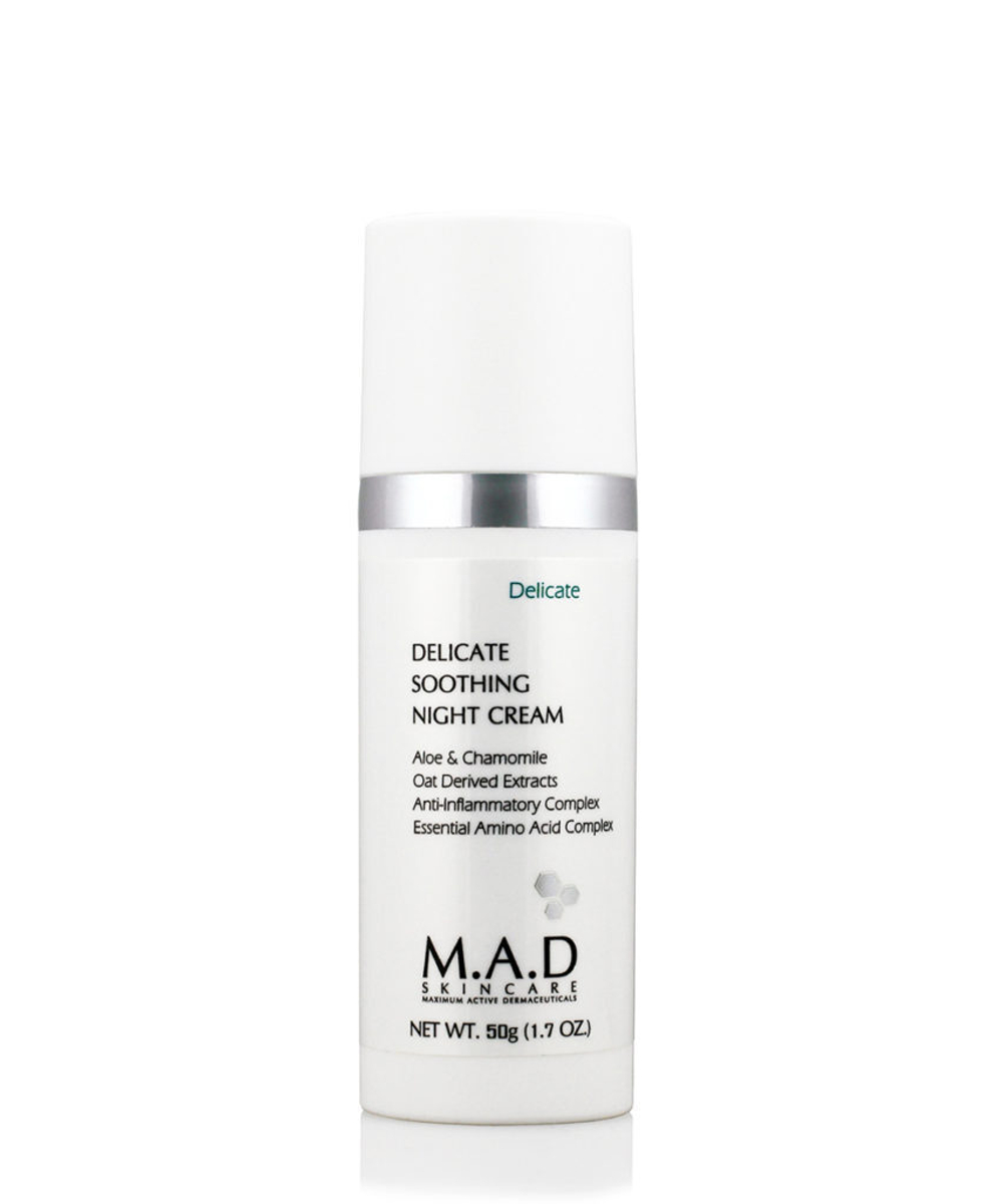 Delicate Soothing Night Cream – Успокаивающий ночной крем для ухода за чувствительной кожей, 50 гр