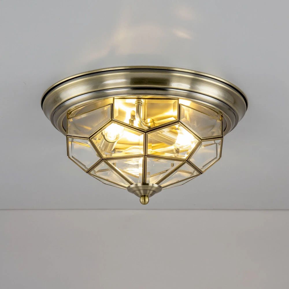 Citilux Витра-1 CL442530 Люстра потолочная витражная Бронза