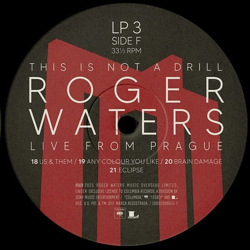 Roger Waters / This Is Not A Drill – Live From Prague (4LP)