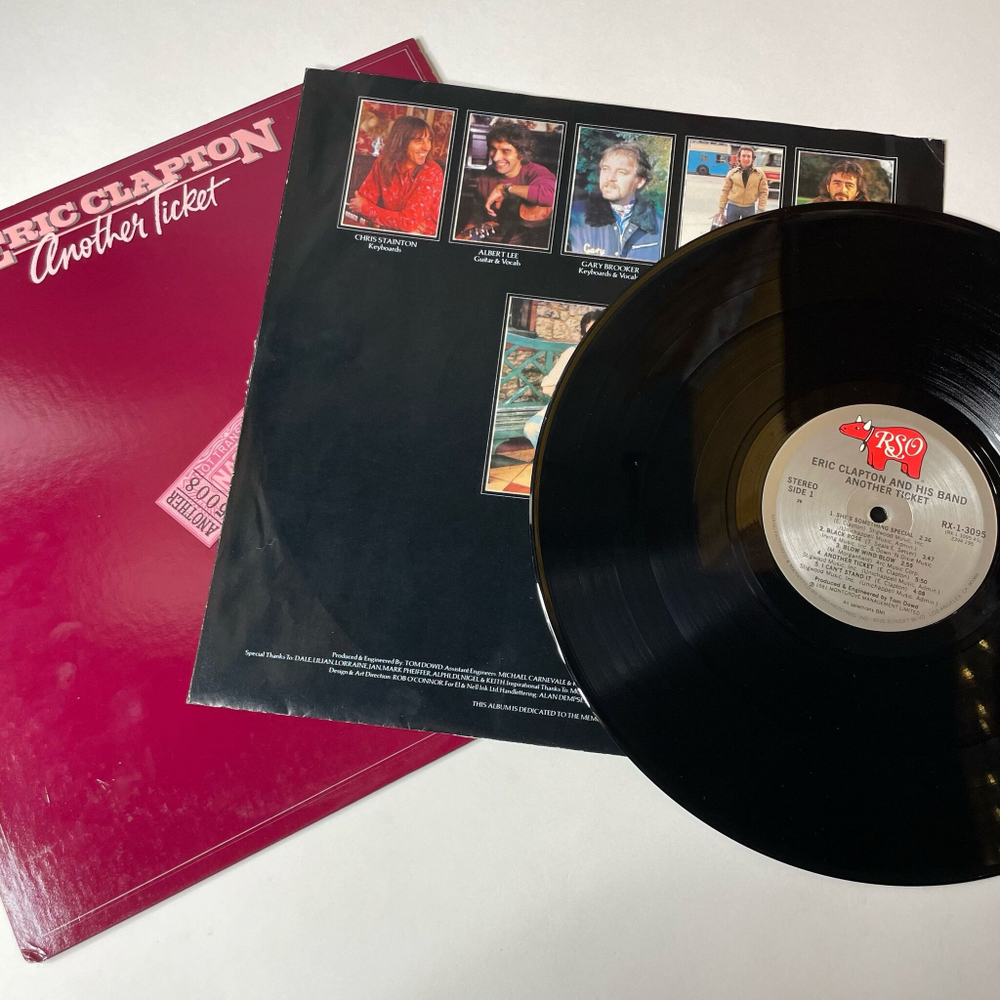 Винтажная виниловая пластинка LP Eric Clapton Another Ticket (USA 1981)