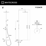 Душевая система WhiteCross Y Y1234CR хром