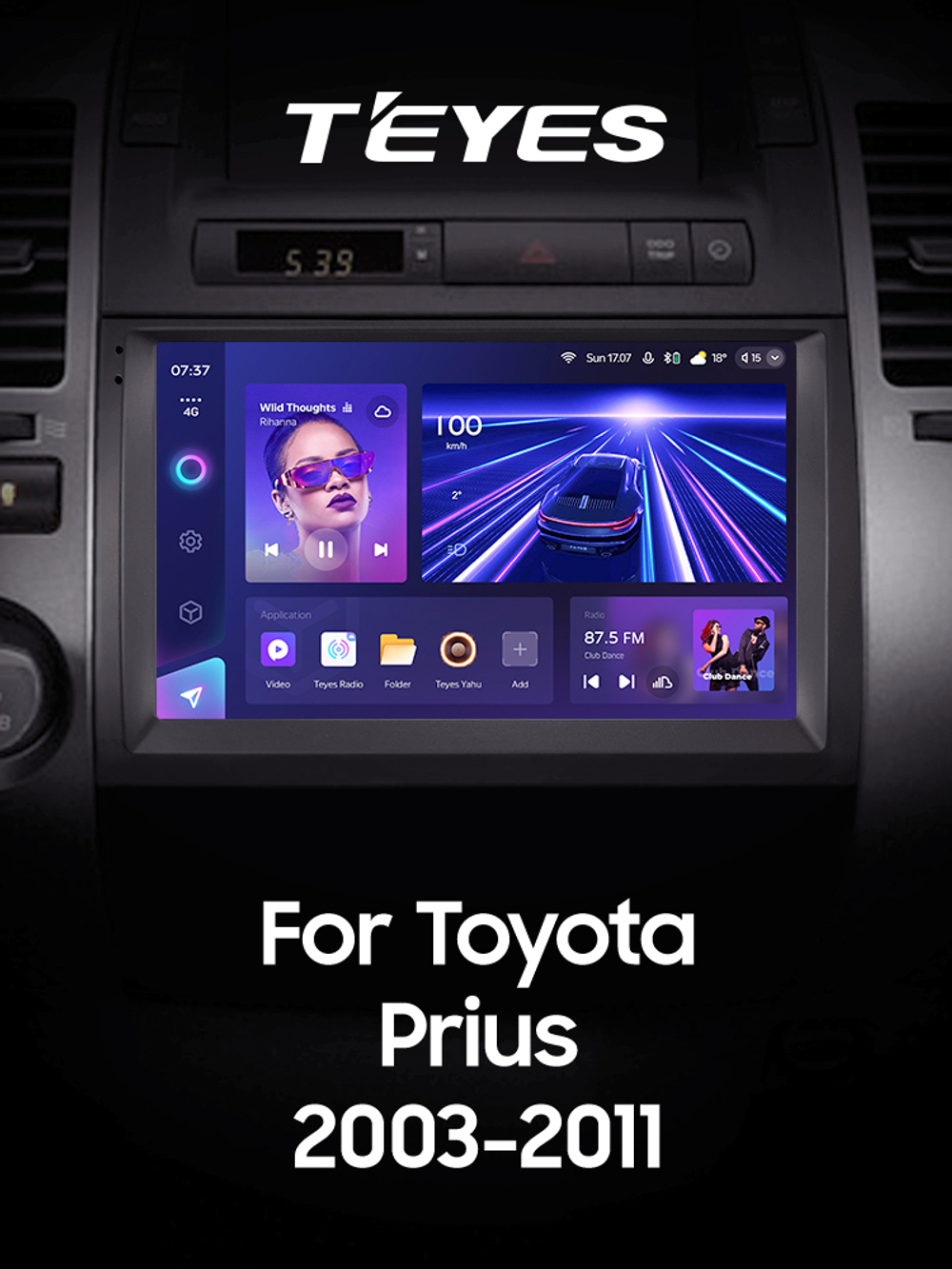 Teyes CC3 2K 9"для Toyota Prius II 2003-2011