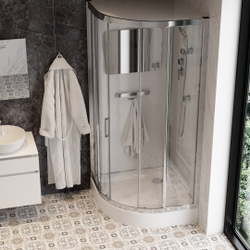 Душевая кабина Ceruttispa (ЧеруттиСпа) VIVA 91, с низким поддоном, 90x90x215