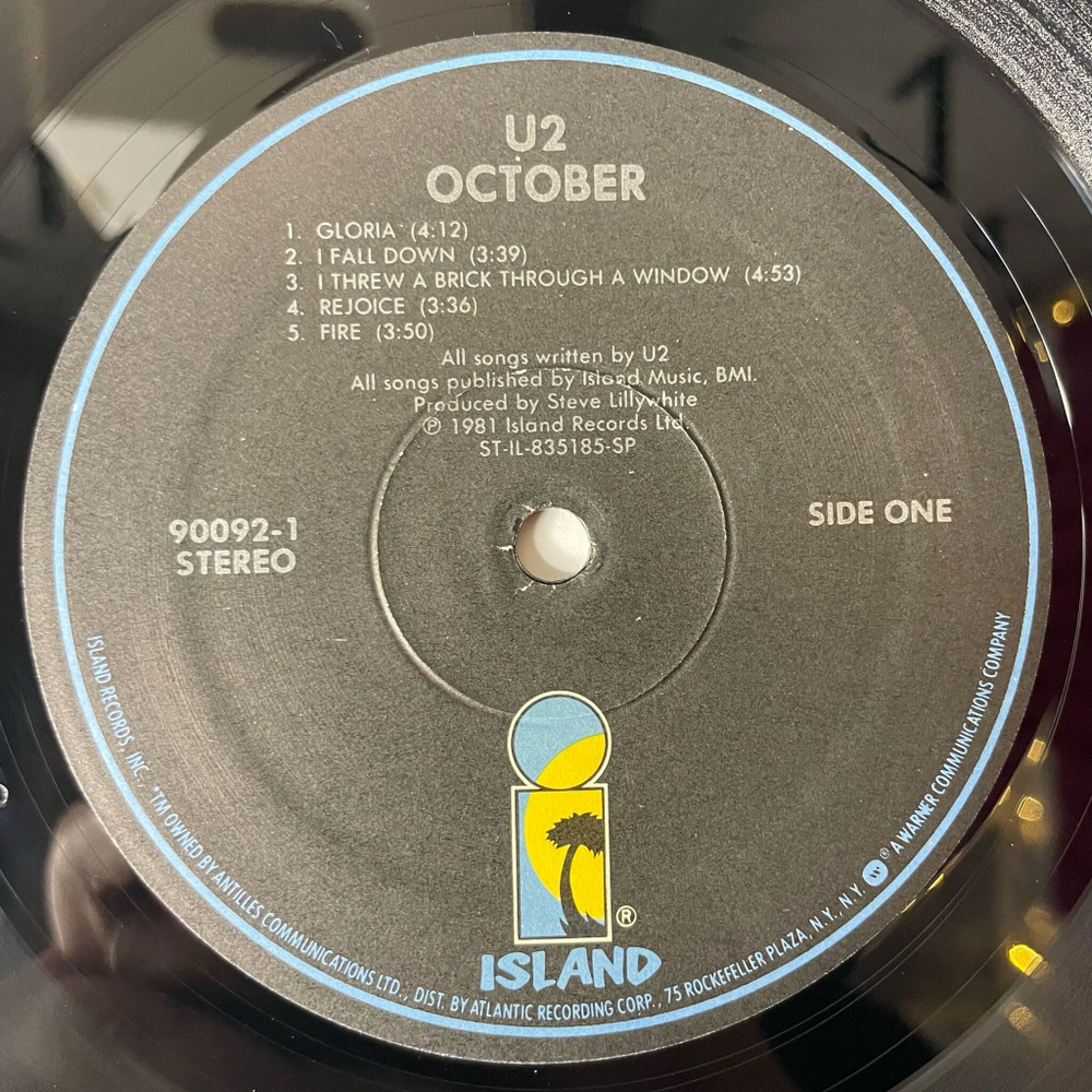 Винтажная виниловая пластинка LP U2 October (USA 1983) With A Shout