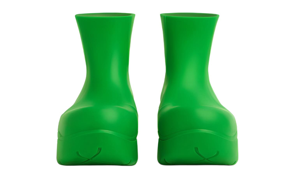 Bottega Veneta Puddle Rain Boots Ankle Boots Men"s Green