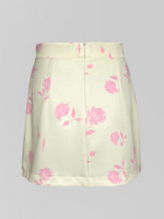 Костюм Bisher 0406 в цветок из юбки и укороченного пиджака