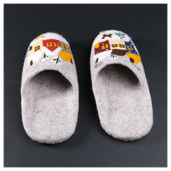 Валяные тапочки «Зимушка»