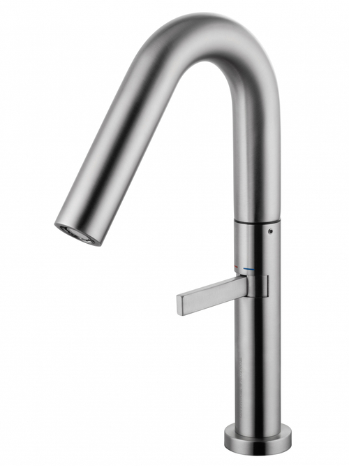 Смеситель для раковины высокий WONZON & WOGHAND, Брашированный никель (WW-6068-BS)