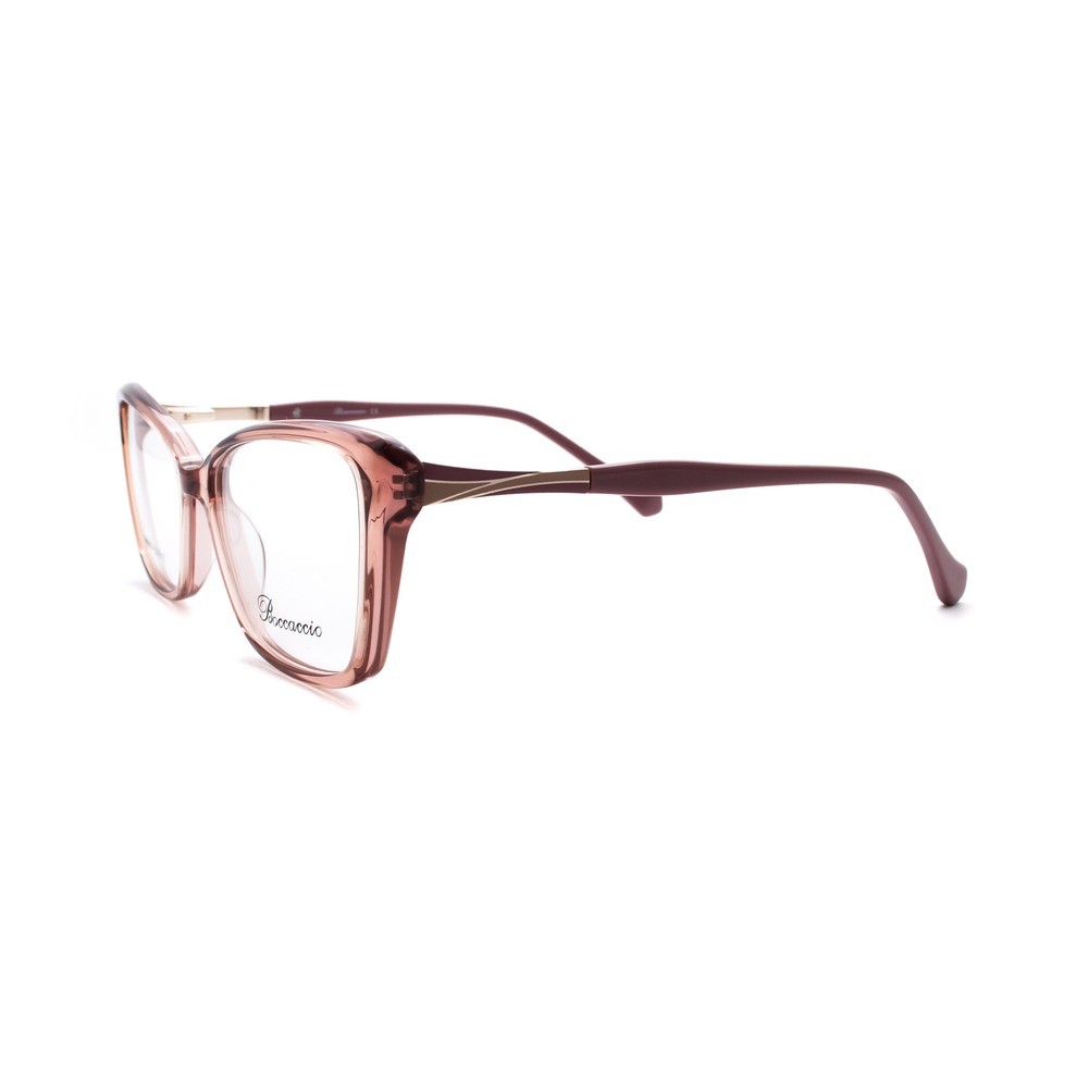 Оправа бабочка Boccaccio BB0957 C2 прозрачно-розовый/золотой (Китай)