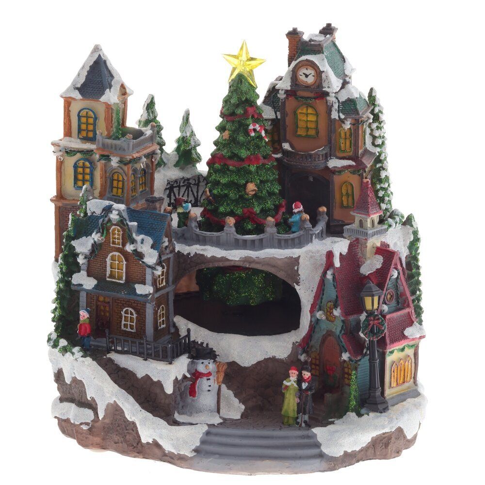 GAEM Фигурка декоративная "Рождество" (4 мелодии, подсвет, движ, 3xAA н/п, +USB), L27,5 W26 H29 см