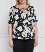 Блузка plus size Persona by Marina Rinaldi - темно-синий(7111033)