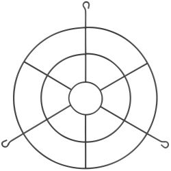Защитная металлическая решетка ЭРА SPP-AC8-402-150 для светильников SPP-402 мощностью 150Вт | Кронштейны к консольным светильникам