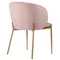 Стул Coral велюр пыльная роза с золотыми ножками