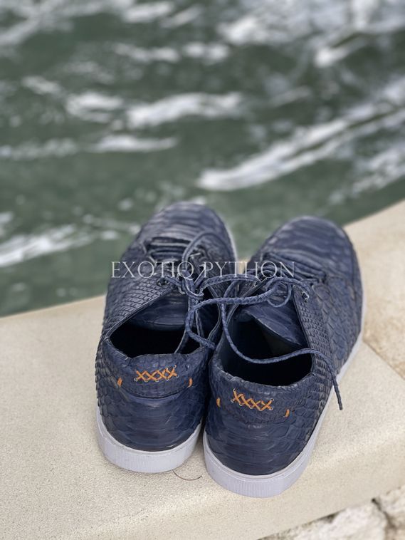 Кеды из кожи питона SH 137
