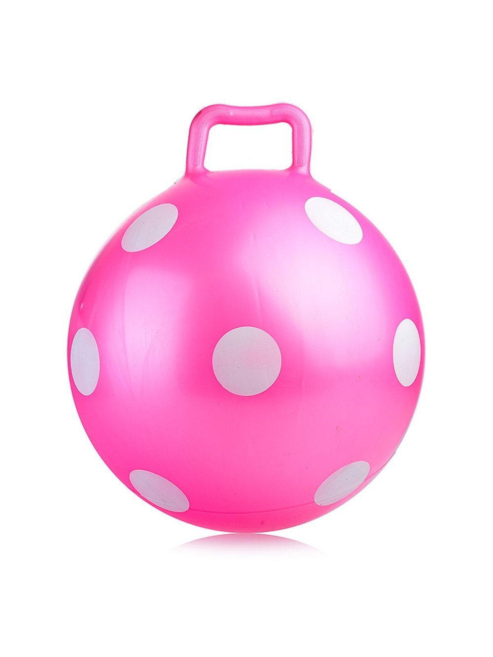Мяч прыгун с ручкой 45 см (розовый цвет)