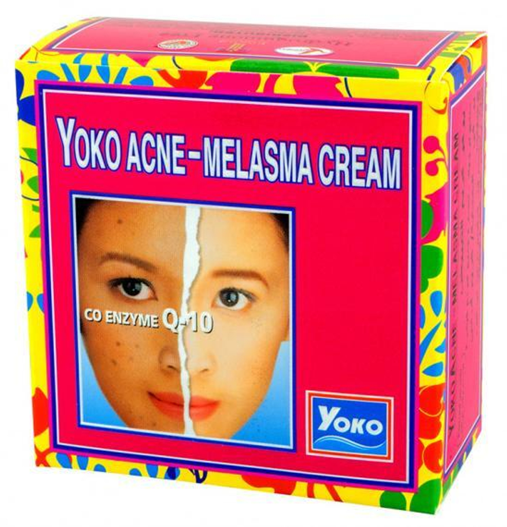 Крем для лица Yoko Acne-Melasma Cream With Coenzyme Q-10 от пигментации и прыщей
