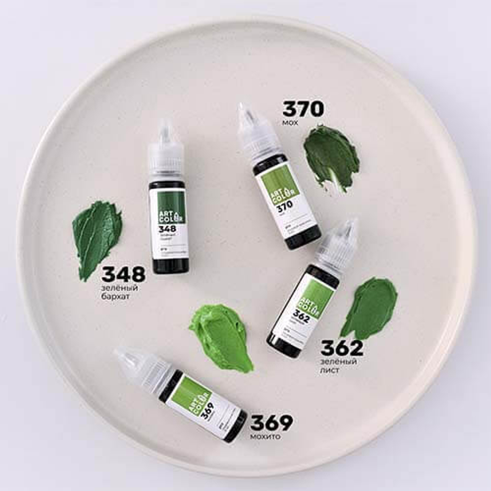Краситель гелевый Зеленый бархат (Art Color) 12 мл