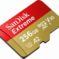 Карта памяти Sandisk Extreme 256 ГБ, 160 МБ/с, Class 10, SDSQXA1-256G-GN6MA