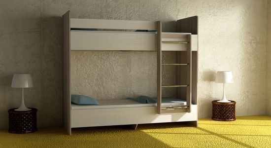 Кровать двухъярусная ДАЙСЕН правая