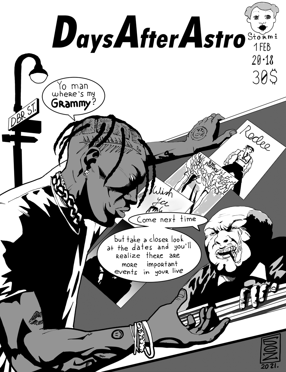 Футболка Myosotis "Travis Scott" Black