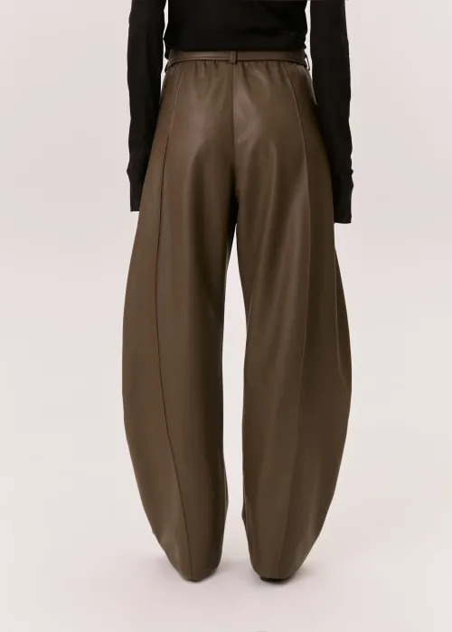 Брюки MAGIC FLOWERS оливкового цвета