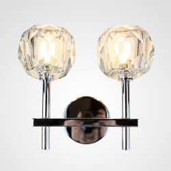 Бра Boule De Cristal Double Sconce Chrome By Imperiumloft