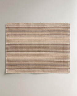 ZARA HOME ПОДСТАВКА ПОД СТОЛОВЫЕ ПРИБОРЫ В ПОЛОСКУ (НАБОР ИЗ 2 ШТ.),СЕРЫЙ/БЕЖЕВЫЙ
