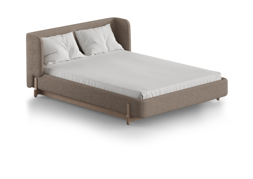 Кровать Basic спальное место 140*200 см (бежевый, букле)