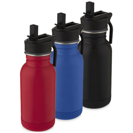 Lina, спортивная бутылка из нержавеющей стали объемом 400 мл с трубочкой и петлей