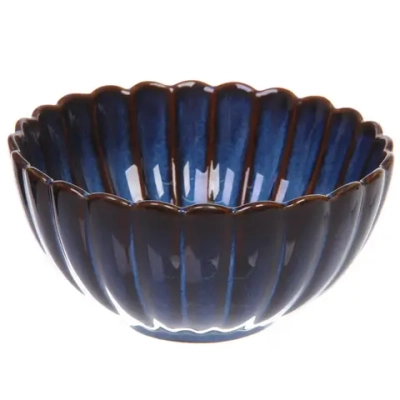 Салатник керамический «Верона» 800мл ромашка синяя 15,5*8см