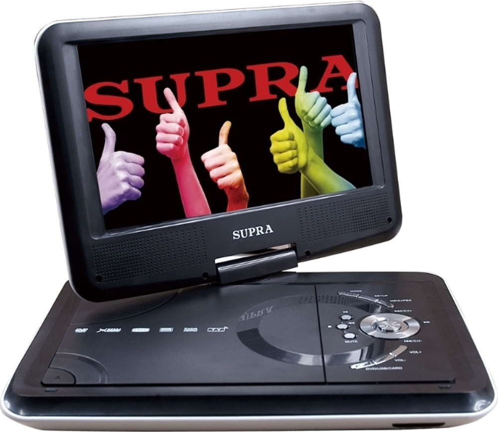 DVD плеер портативный Supra SDTV-925UT Black/White